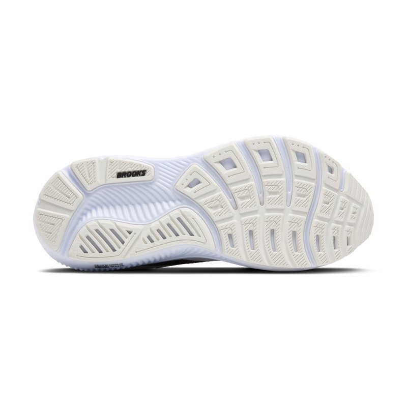 Brooks Women’s Ghost 17 Neutral Running Shoe - White/Black/Rose Gold - 12 Medium
