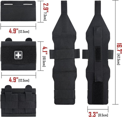 LIVANS Tactical First Aid Micro Trauma Pouch - Small EDC Medical Bag with Tourniquet for Duty Belt | Hunting & Survival Gear