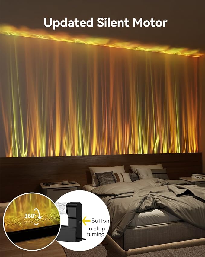 Ocean Wave Lamp RGB LED Light Bar for Bedroom, Cool Ambient Lighting Mood Lighting, Wall Lights for Living Room, Gaming Room Decor, Remote Control (Battery Not Included)