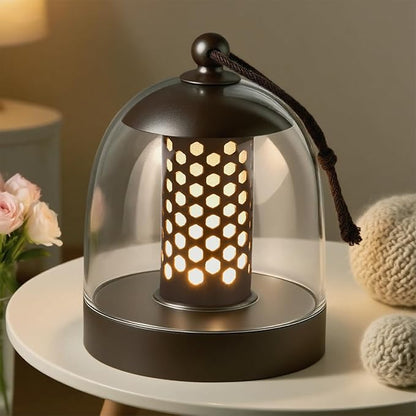Cordless Rechargeable Lamp,Shower Lamp Waterproof Inside Shower,Portable Battery Operated,Acrylic Shade Touch Dimmable Desk for Living Room,Bedroom,Kitchen,Camping