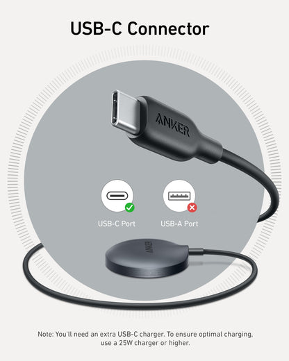 Anker MagSafe Charger Pad, MagGo iPhone 16 Wireless Charging Pad, Qi2 Certified 15W Wireless Charger, Compatible with iPhone 16/16 Plus/16 Pro/16 Pro Max/15/14/13/12 Series (USB-C Adapter Included)