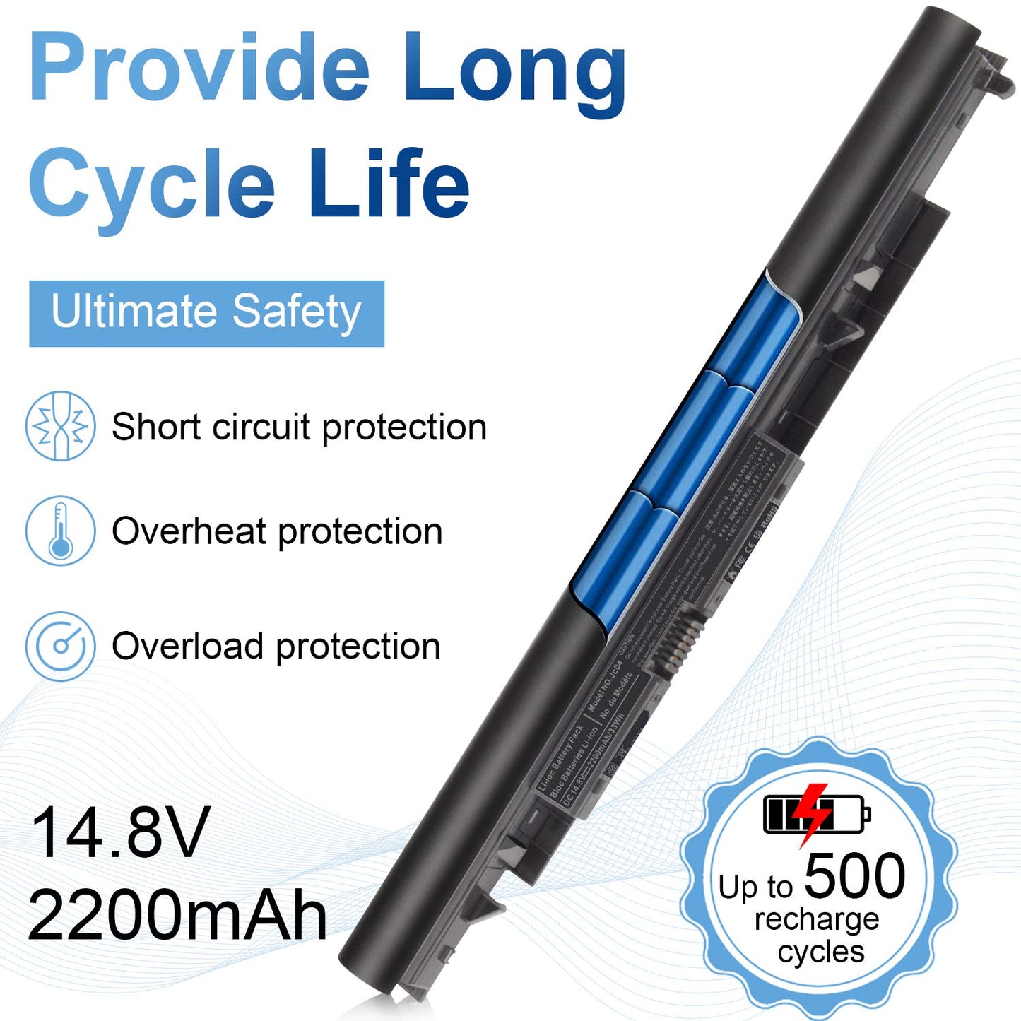 919700-850 Laptop Battery for HP Spare 919681-221 919682-121 919682-421 919682-831 919701-850 JC03 JC04 15-BS000 15-BW000 15-bs0xx 15-BS113DX 15-BS013DX 15-BS015DX 15-BS115DX 15-BS060WM 15-BS070WM