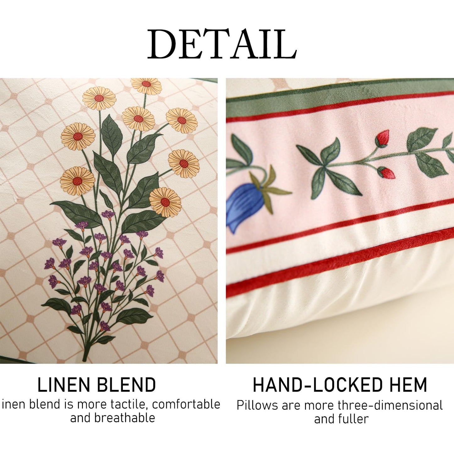 ISAENNE Designer Velvet Throw Pillow Cover,18"x18" Set of 2-Bertina B
