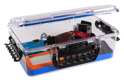 Plano Guide Series 3700 Field Box Waterproof Case, Blue, Large, Waterproof Dry Box with Wrist Strap for Boat, Kayak, and Camping, Outdoor Gear Storage, One Size