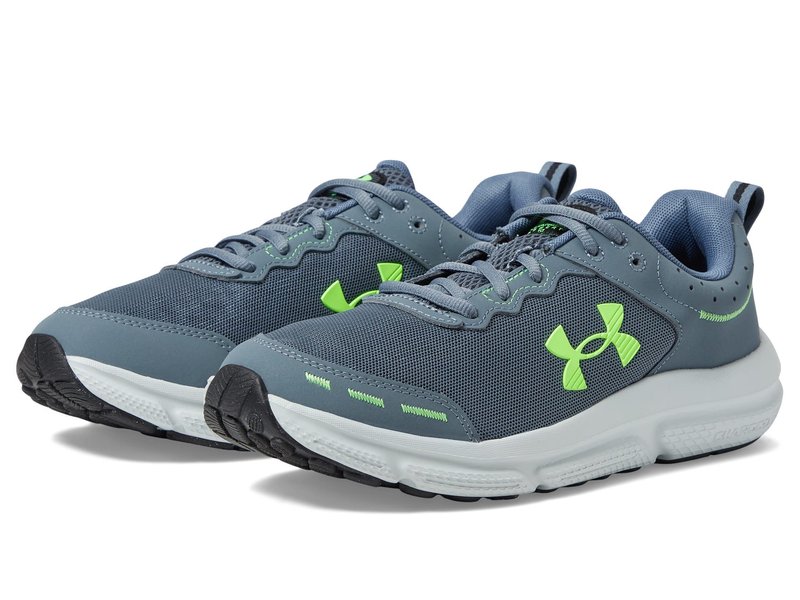 Under Armour Men's Charged Assert 10, (101) Gravel/Gravel/Lime Surge, 7.5, US