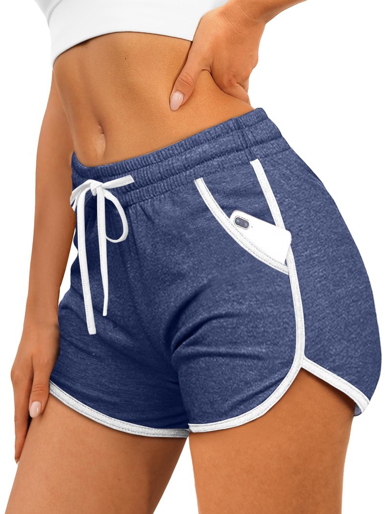 Aloodor Women's Gym Shorts Workout Running Shorts Beach Vacation Clothes with Pockets Fashion Trendy 2026