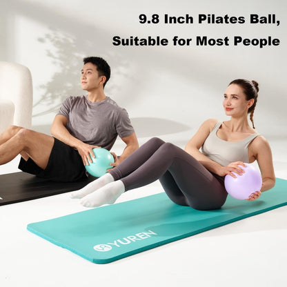 RYTMAT Small Pilates Ball 9.8 Inch Slip Resistant Exercise Ball - Green