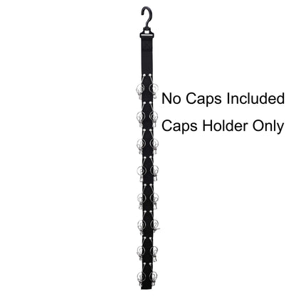 Closet Hanging Cap Organizer, 16 Baseball Cap Rack, Closet Hook Cap Holder Hat Storage Organizer - Keep Hats Cleaner Than a Hat Rack (1 Pack)