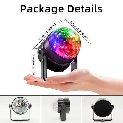 Yiixuyo - 2-Piece Set of Party Lights, Voice Controlled Flash with Remote Control, Disco Ball Lights, DJ Strobe Lamp, Wedding Bars, KTV Karaoke/New Year's Eve Halloween Christmas Decorations. ﻿