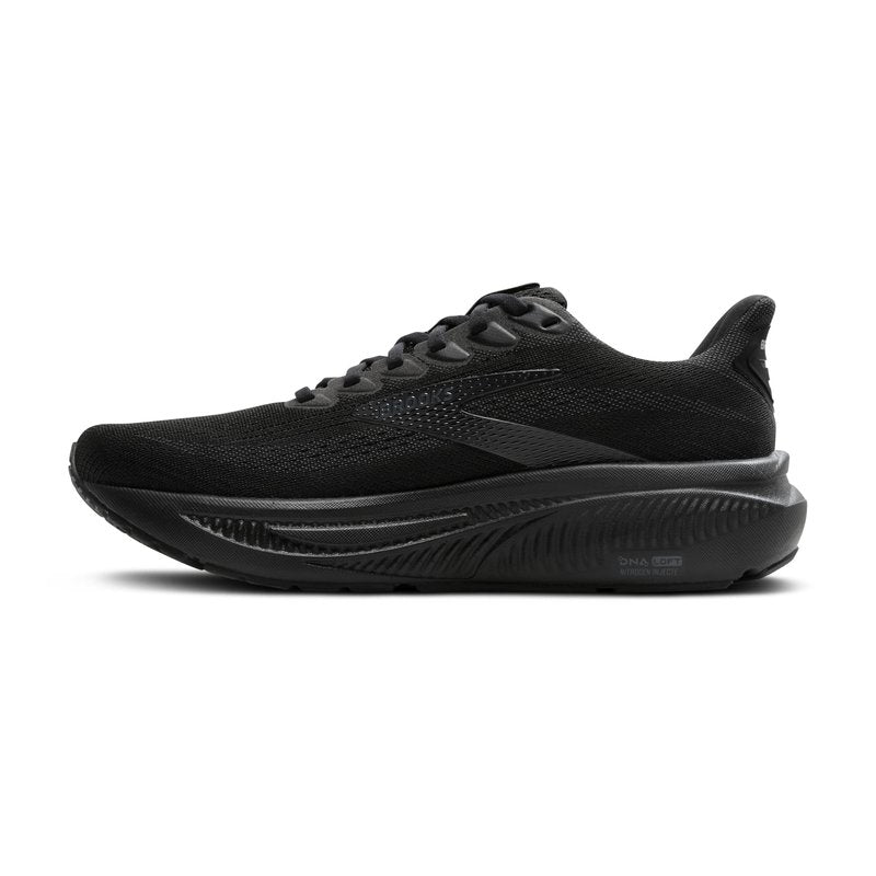 Brooks Men’s Ghost 17 Neutral Running Shoe - Black/Black/Ebony - 10.5 Wide