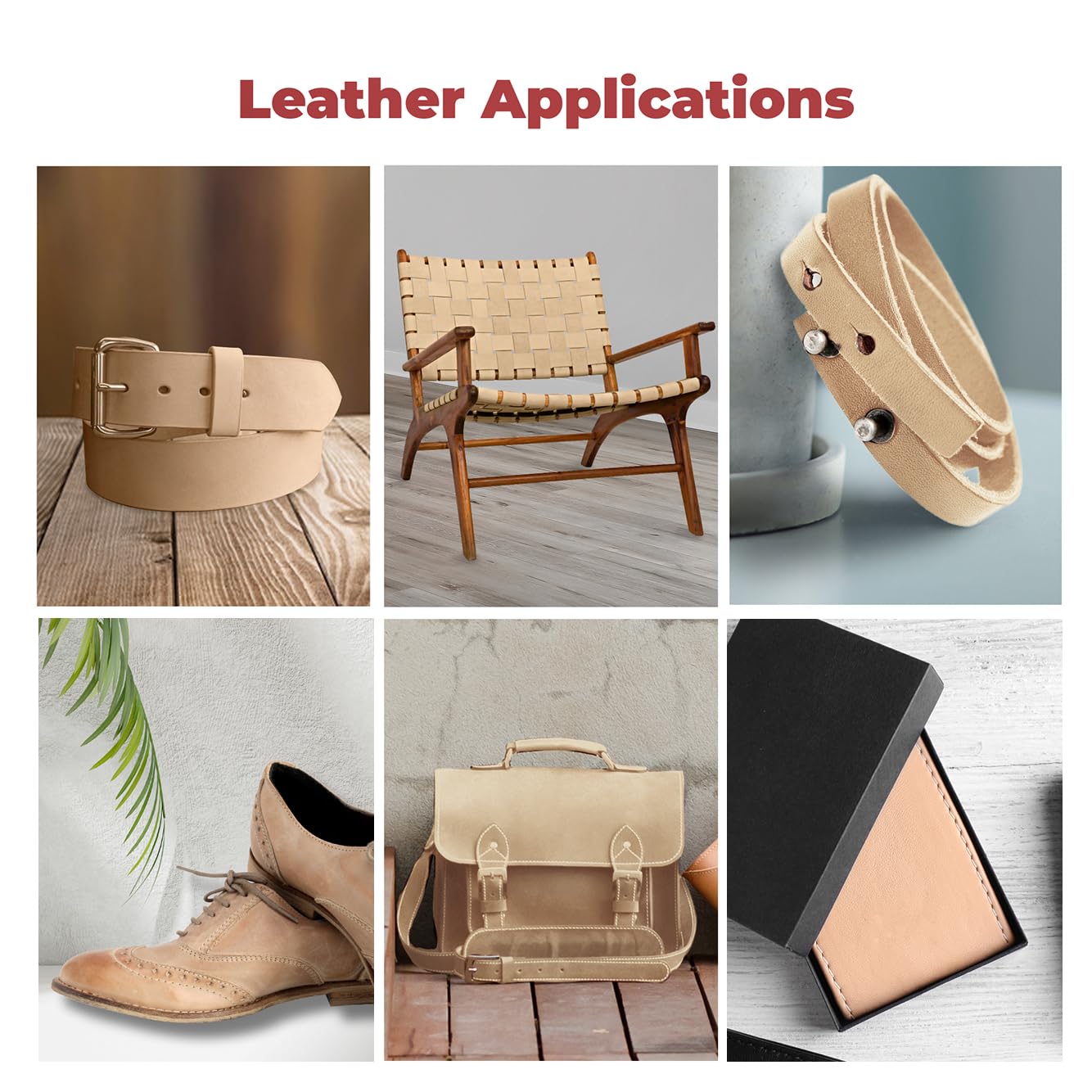 ELW Leather Strap, 7-8 Oz, 1.5 inch Wide x 40", Cowhide Veg Tan Leather Belt Blank, Leather Strips, Tooling Leather, Tan Straps for Crafts, Belt Making & Crafting Blank Hide