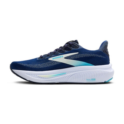 Brooks Women’s Ghost 17 Neutral Running Shoe - Navy/Green/Turquoise - 6.5 Medium