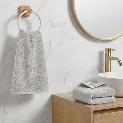 REDKISS 2-Pack Luxury Hand Towels, 16x32 Inch 450 GSM 100% Cotton, Super Soft