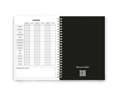 The Gym Log - The perfect logbook to record all your workouts - 8.3 x 5.8 inches with 104 pages and space for 100 workouts