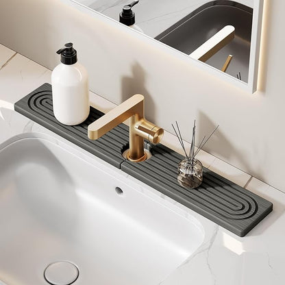 23.6 Inch Stone Faucet Mat for Kitchen Sink Splash Guard