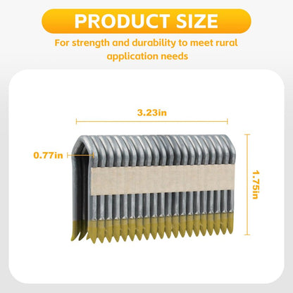 DFS9175B1G Fencing Staples for DEWALT 9GA Cordless Fencing Stapler Gun，9GA Galvanized Barbed Staples - 1-3/4", 960-Pack
