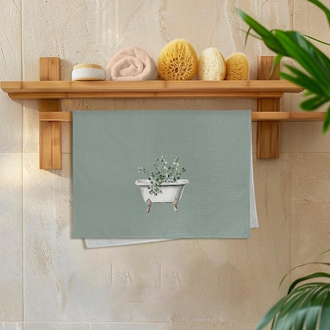 Sage Green Eucalyptus Hand Towels