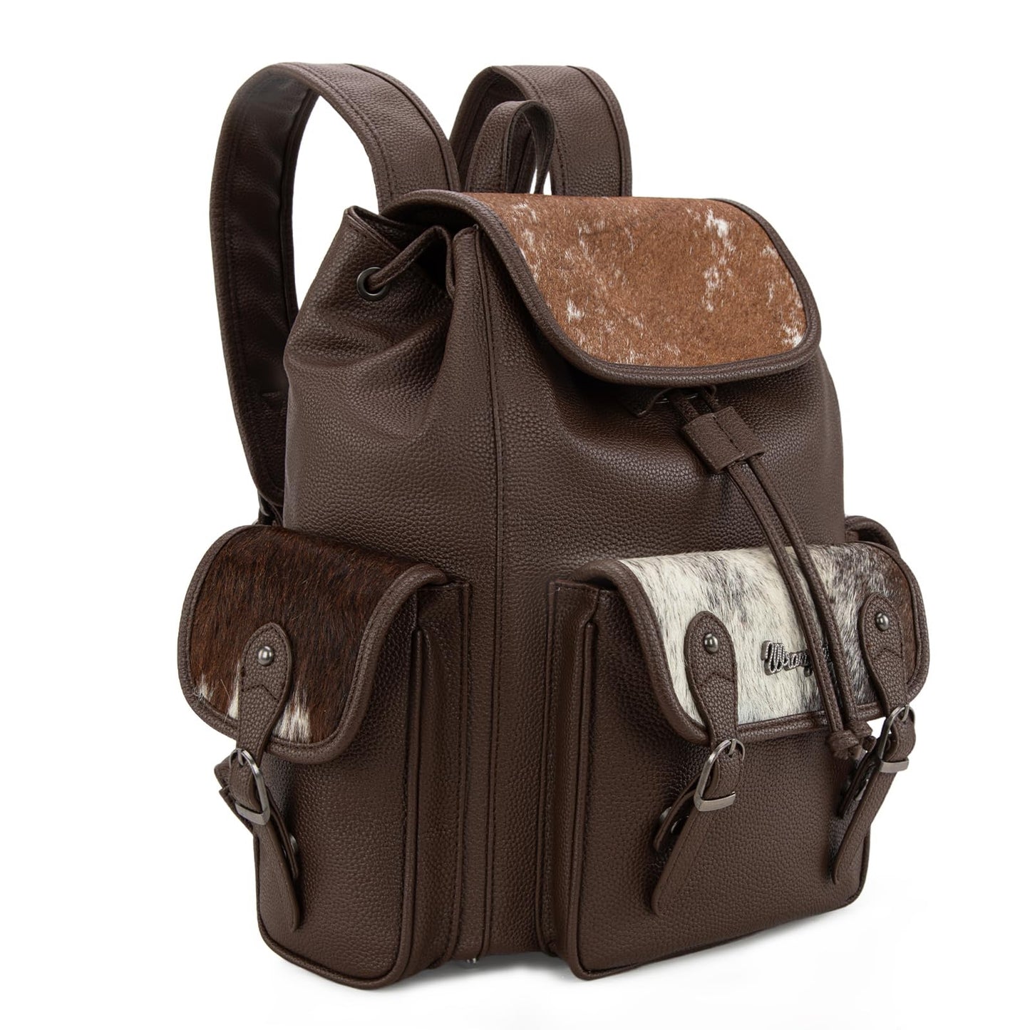 Montana West Wrangler Backpack Purse for Women Hair-on Cowhide Backpacks Western Travel Bags