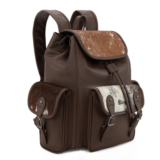 Montana West Wrangler Backpack Purse for Women Hair-on Cowhide Backpacks Western Travel Bags