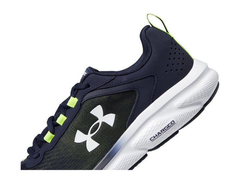 Under Armour Men's Charged Assert 9, (404) Midnight Navy/Yellow Ray/White, 10