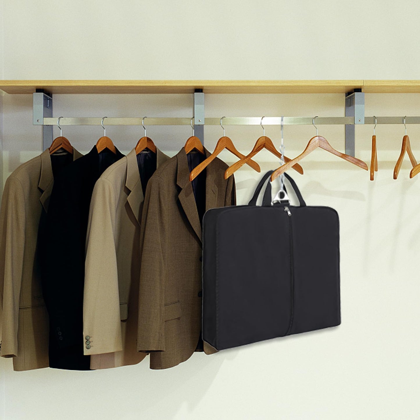 Edraco Garment Bag for Travel, Large Suit Travel Organizer Bag, Foldable Carry On Garment Bag
