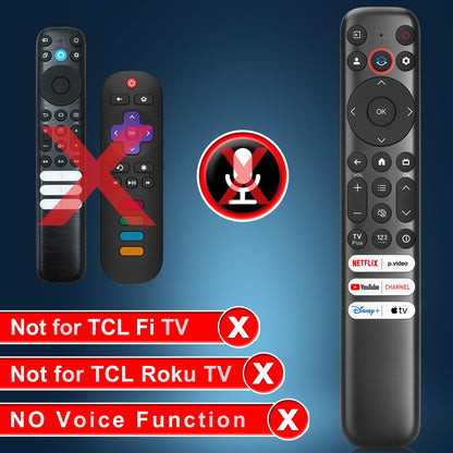 Voice Remote Only for TCL-Google-TV-Remote-Control Replacement,RC813 Remote Compatible with TCL 4k QLED/UHD/QD-Mini LED Series Smart TVs(Not for Fi & Roku TVs)