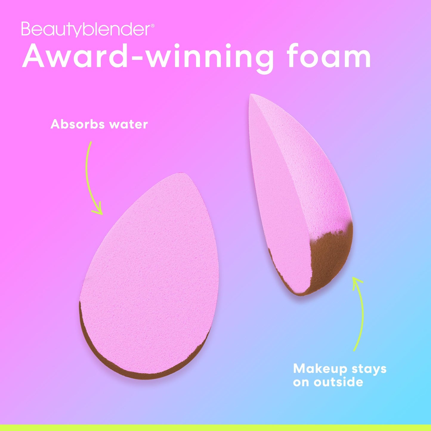 Beautyblender® | Bubble Blender Makeup Sponge | Blend Liquid Foundations, Powders and Creams | Streak Free Application | Vegan, Cruelty Free | Made in USA