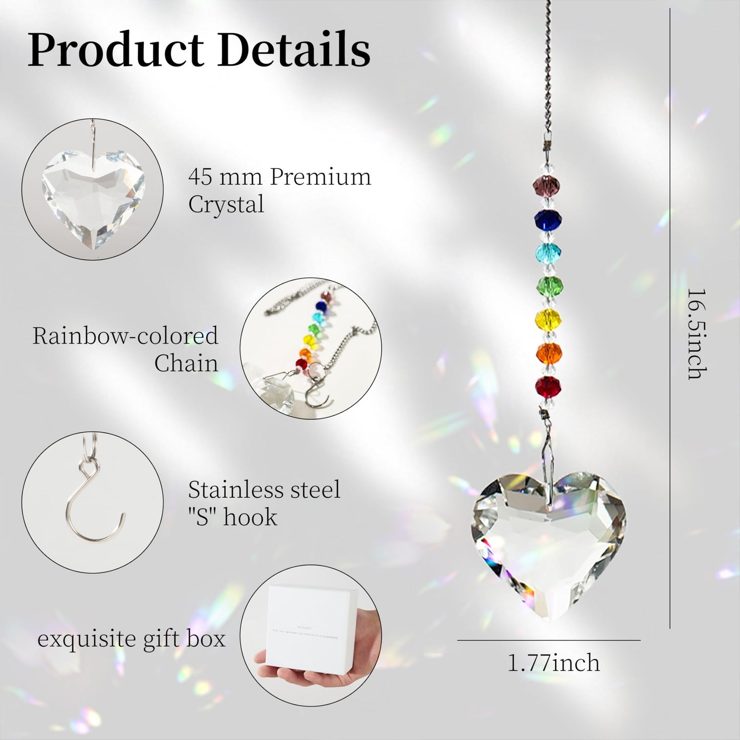 Hegelda Birthday Gifts for Women Friendship,Valentines Day Inspirational Gifts for Her Friends Coworkers Girlfriend Wife Mom Daughter Sister Aunt Crystals Suncacther