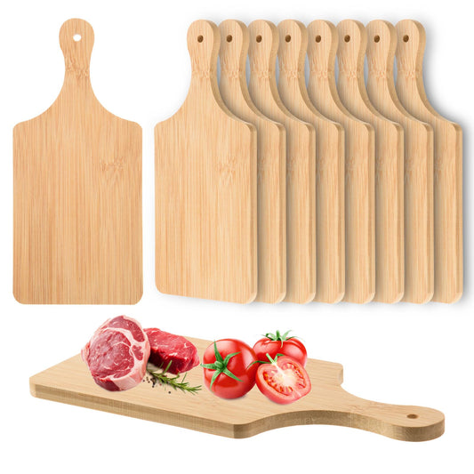 36 Pcs Thicken Bamboo Cutting Board Bulk 11x5 Inch Personalized Wood Chopping Board Customized Laser Engraving Serving Charcuterie Boards for Wedding Mother's Day Housewarming Present,0.39" Thick