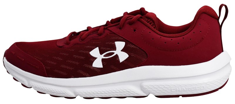Under Armour Men's Charged Assert 10 Shoes, Cardinal/Cardinal/White, 10.5