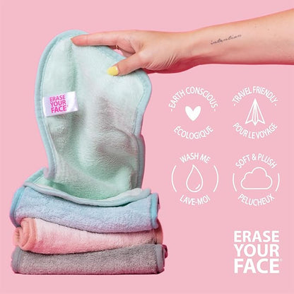 ERASE YOUR FACE Reusable Makeup Remover Cloths