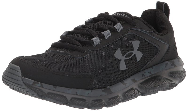 Under Armour Men's Charged Assert 9 Camo, Black/Black, 12.5 US