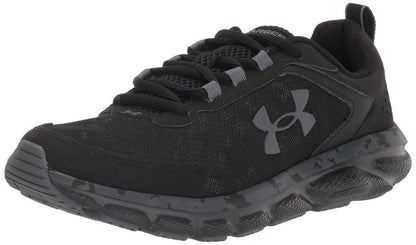 Under Armour Men's Charged Assert 9 Camo, Black/Black, 15 US