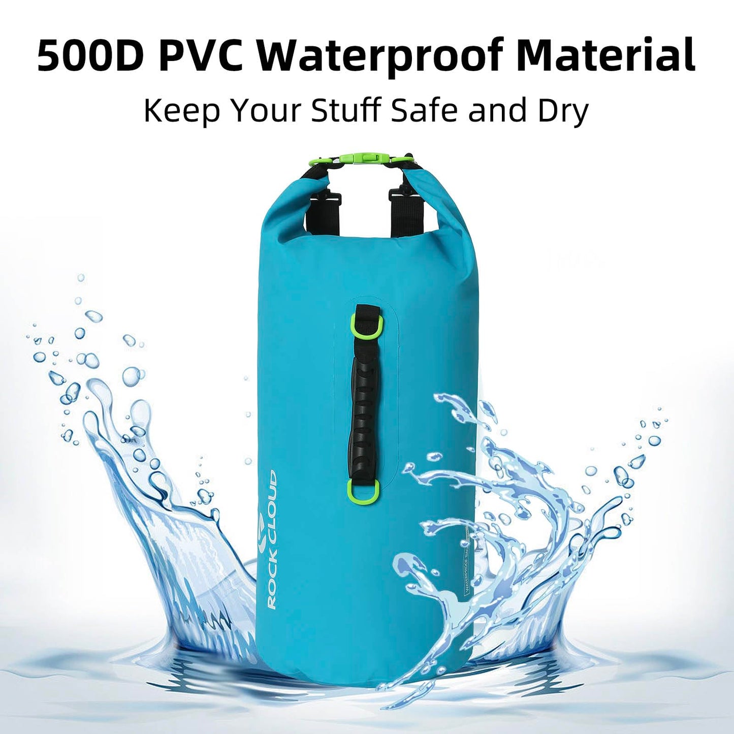 ROCK CLOUD Dry Bag Waterproof 20L Dry Sack for Kayaking Rafting Boating Beach Surfing Swimming Canoe Camping Hiking Fishing Ski