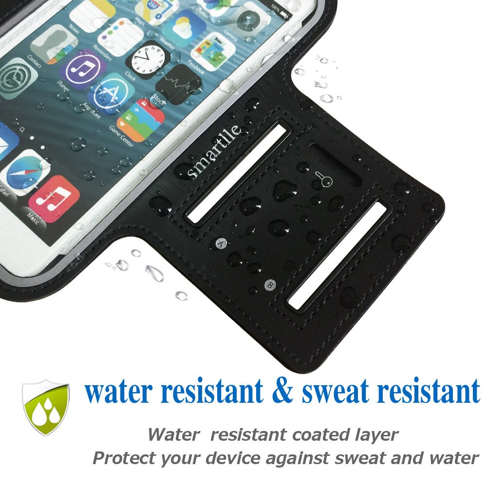 Arm Phone Holder for Running, Armband Cellphone for iPhone 15 14 13 12 11 Pro Max/XR/8 7 6s Plus, for Galaxy A/S/Note Up to 6.9’’, for Exercise Gym Fitness Sports Gear-Black