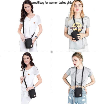 Mini Crossbody Bags Small Shoulder Satchel Bag Neck Pouch Bag for Men and Women