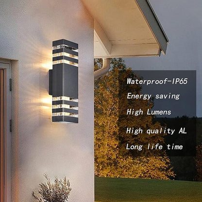 2Pack 15inch Outdoor LED Wall Lights,4000K Day White Outdoor 18W Wall Light Aluminum Body Waterproof IP65 led Porch Light for House Patio Garage Garden.(No Sensor)