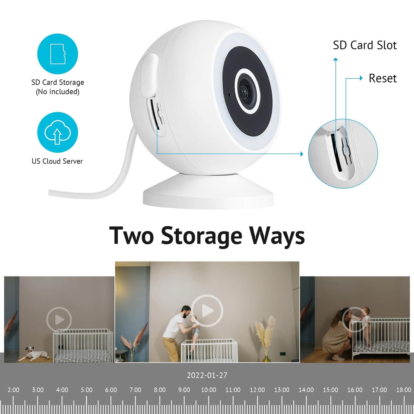 LaView 8MP 4K Security Cameras Outdoor Indoor Wired,IP65, Starlight Sensor & 100 Ft Night Vision,Motion/Person Detection,2-Way Audio/Spotlight,US Cloud,iOS & Android & Web Access