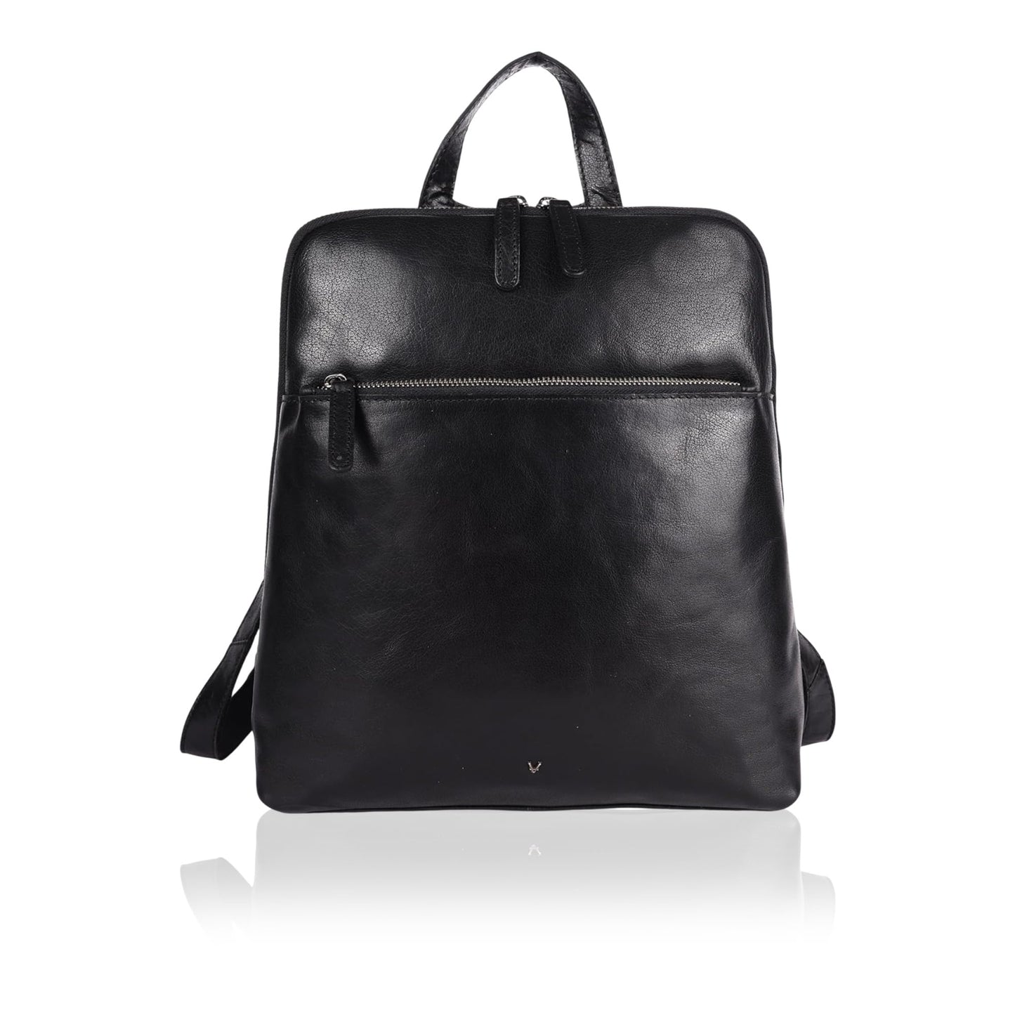 VILENCA HOLLAND Genuine Leather Backpack for Women - 12.5 Inch with Adjustable Shoulder Strap - Stylish and Durable (Black)