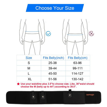 Aomago Belly Band Holsters for Men Women with Extra Mag Pouch - Small Adjustable Waistband, Gun Holster Fits Glock, Bodyguard 380, Taurus 1911, Sig Sauer, etc