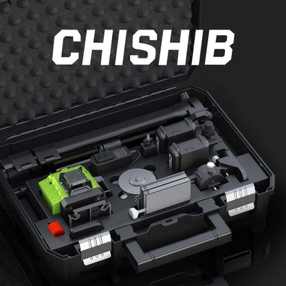 16 Lines Green Laser Level Kit -4x360° 4D Self-Leveling Cross Line Laser Level, Rotary Base and Accessories for Construction, Home Improvement and Picture Hanging,(Safety Class ll, <1mW power output.)
