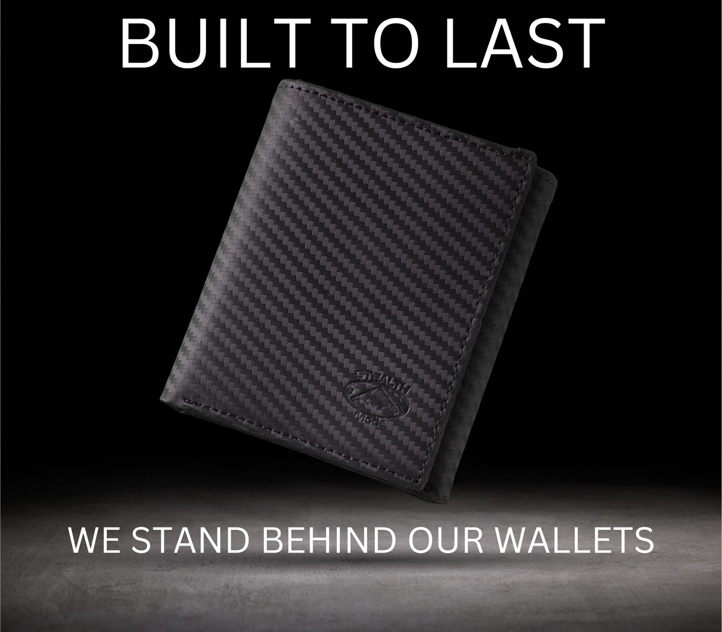 Stealth Mode Trifold Wallet for Men RFID Blocking – Genuine Napa Leather Extra Capacity Mens Wallet, 11 Card Slots, 3 ID Windows, Flip Out ID Holder, Large Tri Fold Leather Wallet for Men - Gift Ready