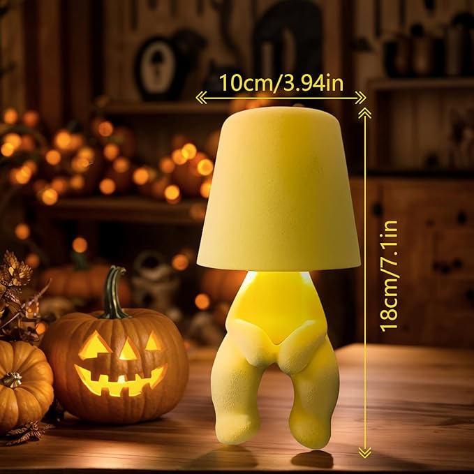 Modern Creative Design Table Lamp for Youth: Rechargeable Cute Light for Kids Child Teen -Bedside Lamps for Nightstand- Gift for Birthday Christmas Halloween Easter， 3-Color Dimmable.