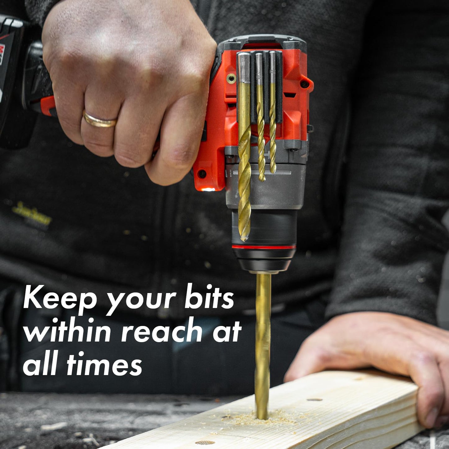 Simon Tools Magnetic Bit Holder for Impact Drivers and Drills - Super Strong Adhesive - Drill Accessory Compatible With Most Drills Brands like Dewalt, Makita, Klein, Bosch and Milwaukee Bit Holder