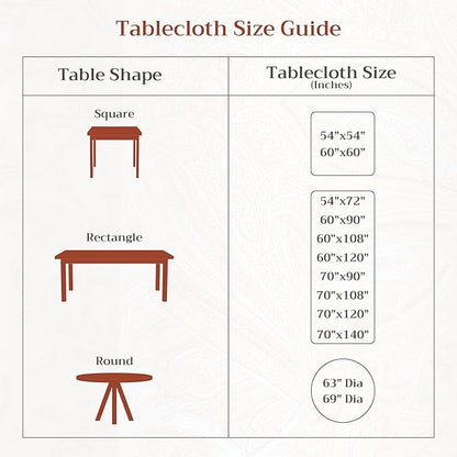 Maison d' Hermine Table Cloth Rectangle Table 100% Cotton 54 x 72 Inches Fall Tablecloth Reusable Everyday Use for Thanksgiving Christmas Decorations Dining Farmhouse Party (Holy Jouy - Red)