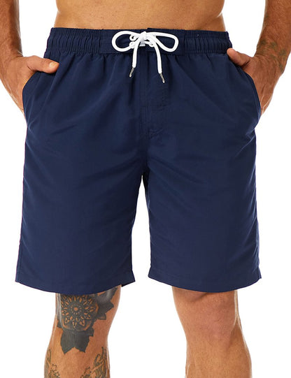 KAILUA SURF Mens Swim Trunks Long, Quick Dry Boardshorts, 9 Inch Inseam Mens Bathing Suits with Mesh Lining Navy Blue