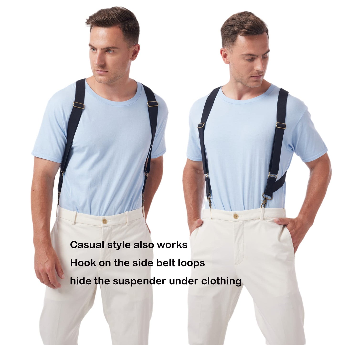 LazarsSpace Suspenders for Men Heavy Duty for Big and Tall