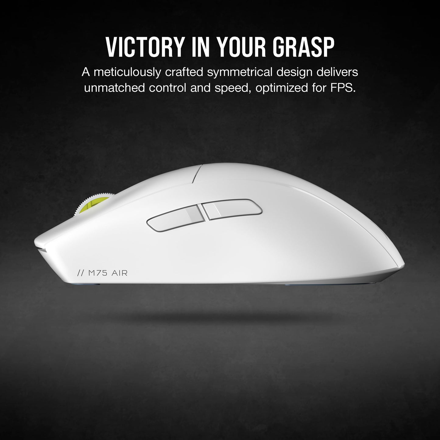 Corsair M75 AIR Wireless Ultra Lightweight Gaming Mouse – 2.4GHz & Bluetooth – 26,000 DPI – Up to 100hrs Battery – iCUE Compatible – Black