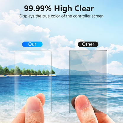 AMAZEAR Lens Screen Protector for DJI Osmo Action 5 Pro (2 Sets), Action5 Pro Accessories Tempered Glass Protector OLED Display, Ultra HD, 9H, Scratch Resistant, Bubble-Free(TGP)