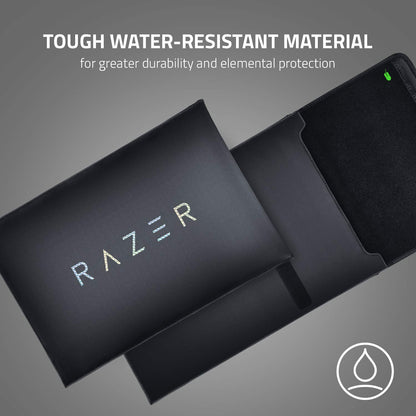 Razer 13" Neoprene Laptop Sleeve: Scratch & Water-Resistant - Padded Interior Lining - Snag-Free Velcro - Flip-Out Mouse Mat - Classic Black